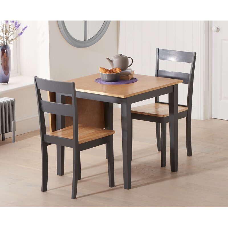 Brambly Cottage Lesa Folding Dining Set with 2 Chairs & Reviews